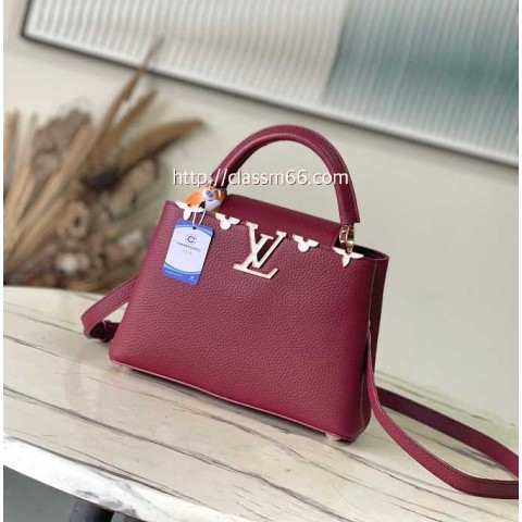 루이비통 25 한정판 M25404 Capucines BB 소가죽 카프스킨 크로스백 가방 C5611