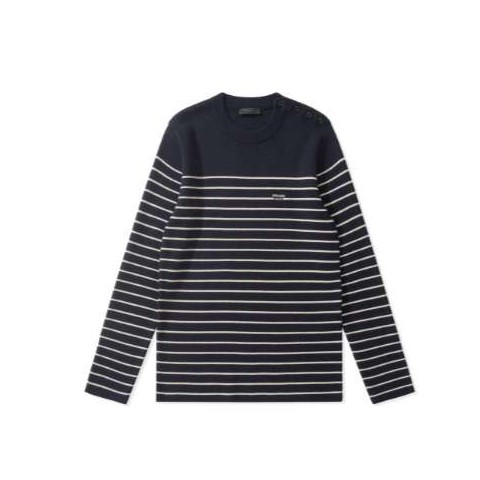 프라다 25 한정판 스트라이프 엠브로이더드 로고 스웨터 A13311