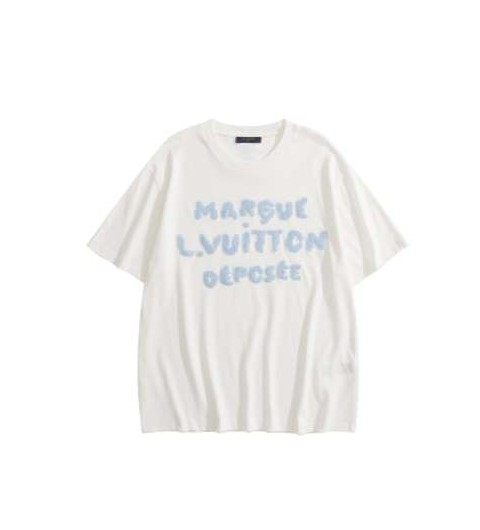 루이비통 25 한정판 로고 엠브로이더드 티셔츠 A13312