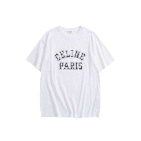 셀린느 25 한정판 로고 프린트 라운드 티셔츠 A13316