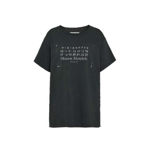 마르지엘라 25 한정판 넘버링 프린트 라운드 티셔츠 리오더 A13323