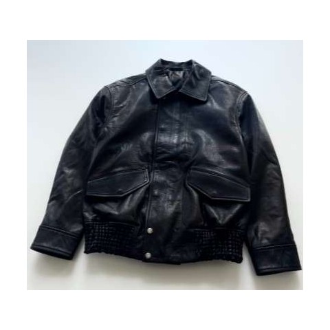 르메르 Lemair 25 한정판 블루종 레더 자켓 A13332