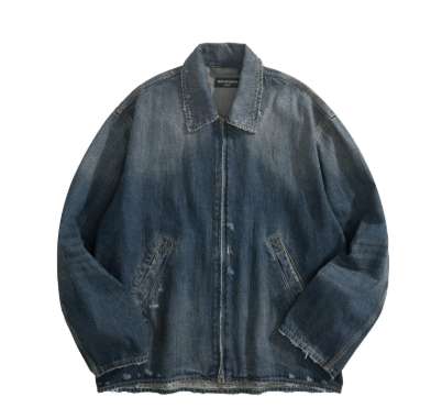 발렌시아가 25 한정판 지퍼 데님 자켓 A13337