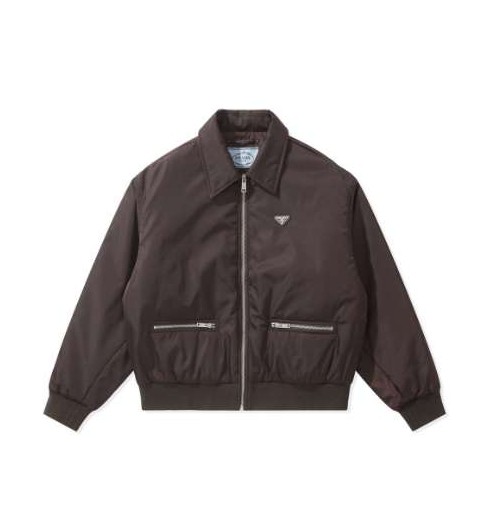 프라다 25 한정판  삼각 로고 리나일론 블루종 자켓 A13346