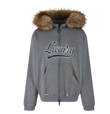 발렌시아가 25 한정판 스크립트 오버사이즈 집업 후디 A13349