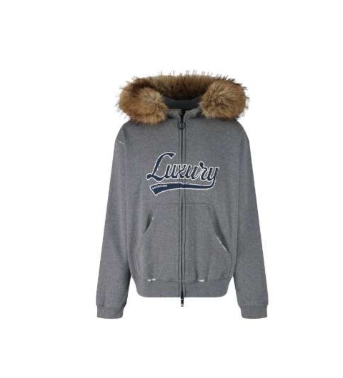 발렌시아가 25 한정판 스크립트 오버사이즈 집업 후디 A13349