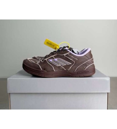 발렌시아가 25 한정판 남녀공용 Hamptons Worn-Out Sneaker 브라운/퍼플 햄튼스 원아웃 스니커즈 신발 B5247