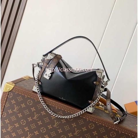 루이비통 25 한정판 M25160 Side Trunk Vibe 소가죽 카프스킨 크로스백 가방 C5687