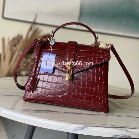 루이비통 25 한정판 N98923 Rose des Vents 소가죽 카프스킨 크로스백 가방 C5700