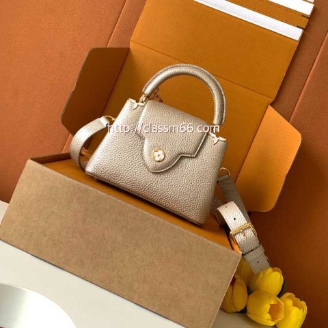 루이비통 25 한정판 Capucines 소가죽 카프스킨 크로스백 가방 C5703