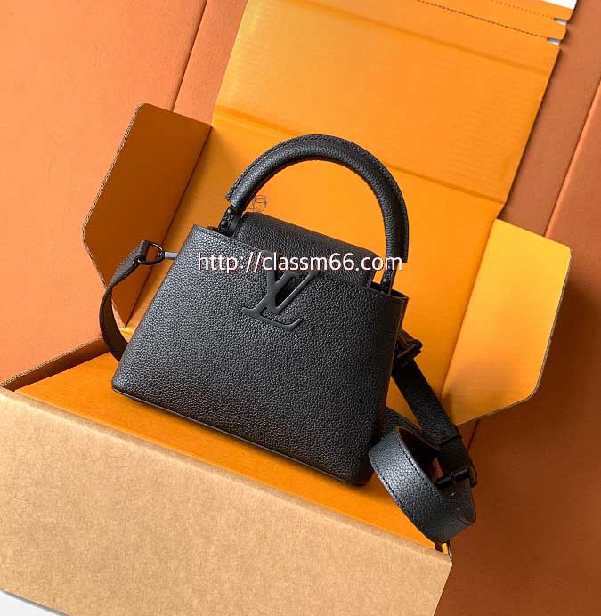 루이비통 25 한정판 M25256 Capucines mini 소가죽 카프스킨 크로스백 가방 C5706