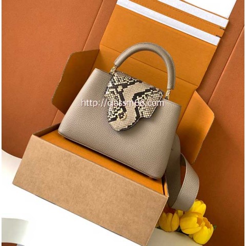 루이비통 25 한정판 M81209 Capucines 소가죽 카프스킨 크로스백 가방 C5712