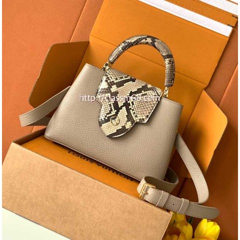 루이비통 25 한정판 N85517 Capucines 소가죽 카프스킨 크로스백 가방 C5716