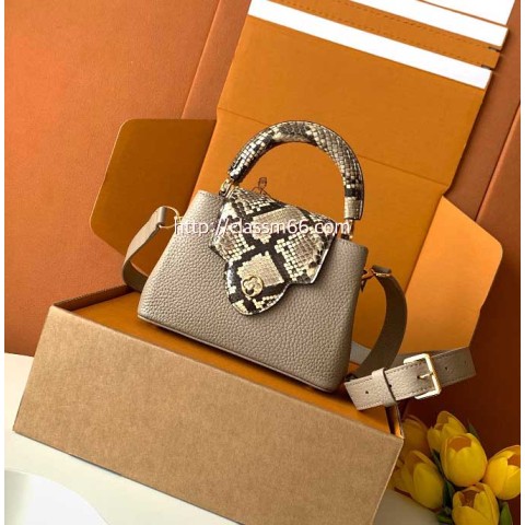 루이비통 25 한정판 N85516 Capucines 소가죽 카프스킨 크로스백 가방 C5717