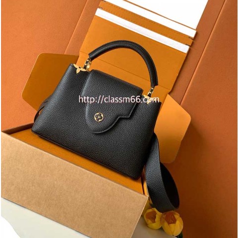 루이비통 25 한정판 M56660 Capucines 소가죽 카프스킨 크로스백 가방 C5722