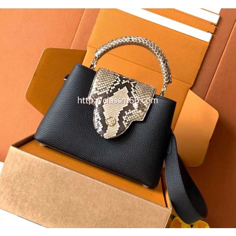 루이비통 25 한정판 M81408 Capucines BB소가죽 카프스킨 크로스백 가방 C5725