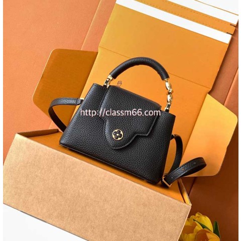 루이비통 25 한정판 M23943 Capucines 소가죽 카프스킨 크로스백 가방 C5734