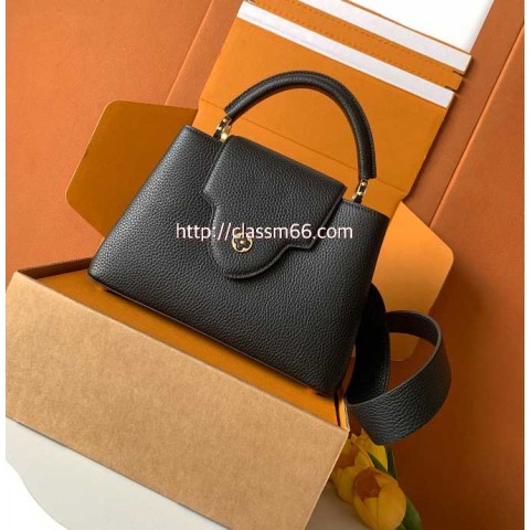 루이비통 25 한정판 M59434 Capucines BB 소가죽 카프스킨 크로스백 가방 C5737