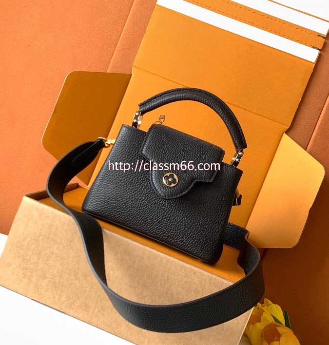 루이비통 25 한정판 M59433 Capucines BB 소가죽 카프스킨 크로스백 가방 C5738