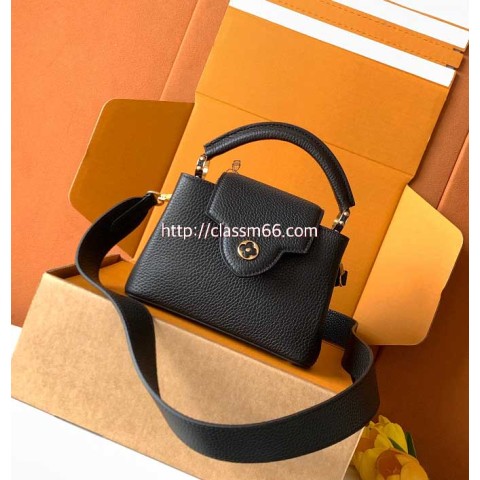 루이비통 25 한정판 M59433 Capucines BB 소가죽 카프스킨 크로스백 가방 C5738