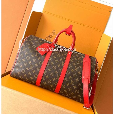 루이비통 25 한정판 M13808 KEEPALL BANDOULÈRE 45 여행 가방 C5744