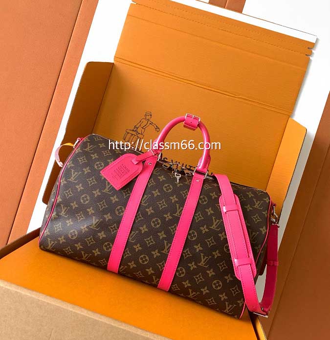 루이비통 25 한정판 M13807 KEEPALL BANDOULÈRE 45 여행 가방 C5745