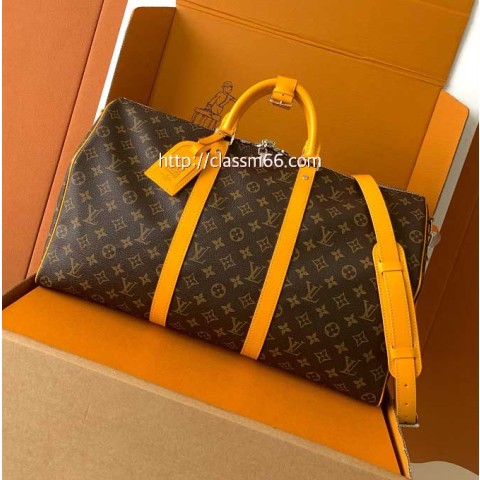 루이비통 25 한정판 M13808 KEEPALL BANDOULÈRE 50 여행 가방 C5746