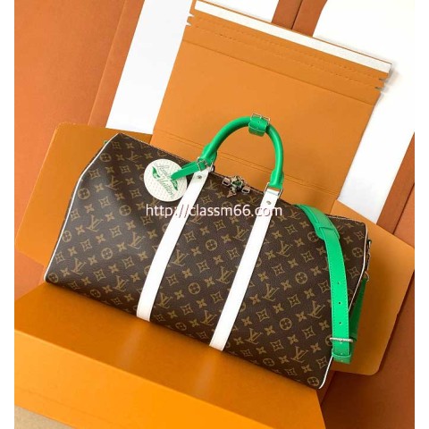 루이비통 25 한정판 M13808 KEEPALL BANDOULÈRE 50 여행 가방 C5747