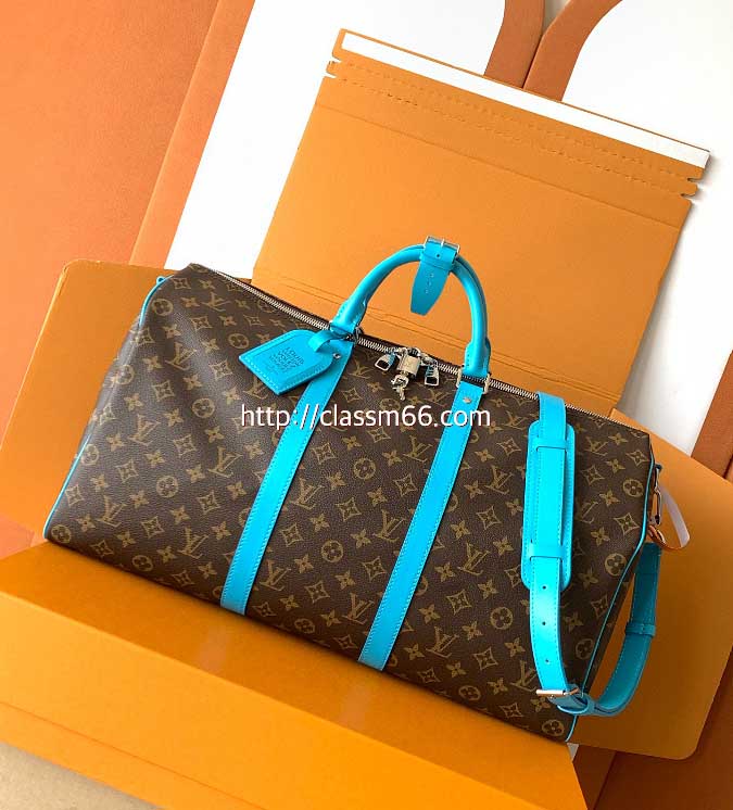 루이비통 25 한정판 M13808 KEEPALL BANDOULÈRE 50 여행 가방 C5748
