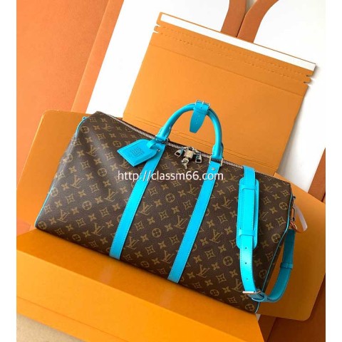 루이비통 25 한정판 M13808 KEEPALL BANDOULÈRE 50 여행 가방 C5748