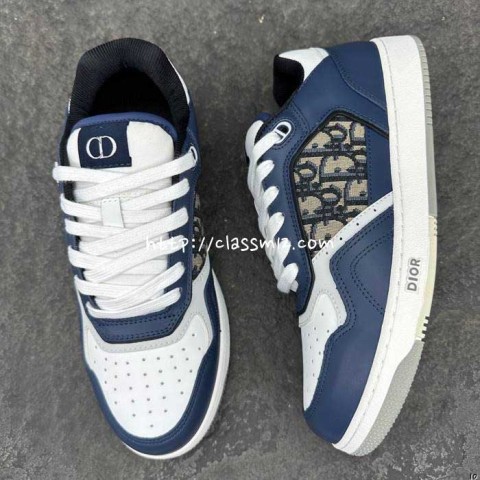 디올 25 한정판 Essentials B27 남녀공용 소가죽 카프스킨 운동화 B5304