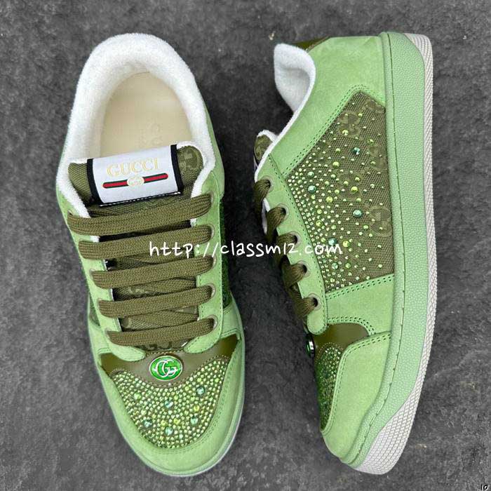 구찌 25 한정판 Screener 남녀공용 운동화 B5310