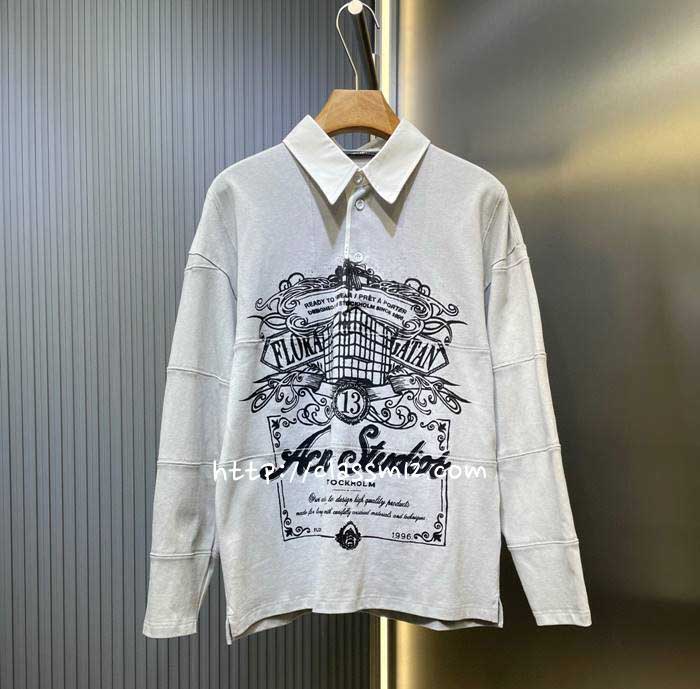 아크네 25 한정판 남녀공용 긴팔 티셔츠 A13361