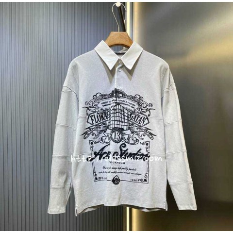 아크네 25 한정판 남녀공용 긴팔 티셔츠 A13361