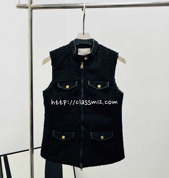 몽클레어 25 한정판 여성 민소매 패딩 조끼 자켓 A13364