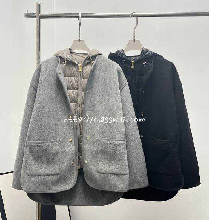 몽클레어 25 한정판 민소매 후드 패딩 조끼 자켓 긴팔 자켓 세트 A13368