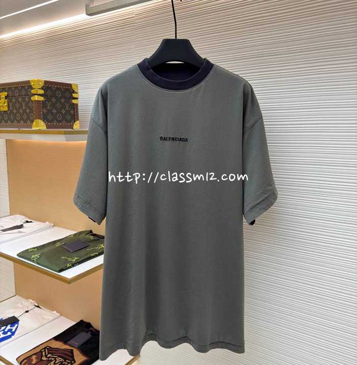 발렌시아가 25 한정판 양면 반팔 티셔츠 A13371