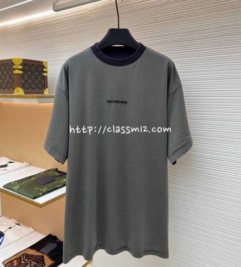 발렌시아가 25 한정판 양면 반팔 티셔츠 A13371