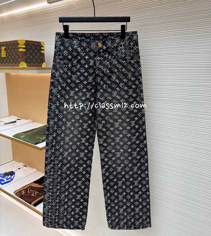 루이비통 25 한정판 청바지 긴바지 A13373