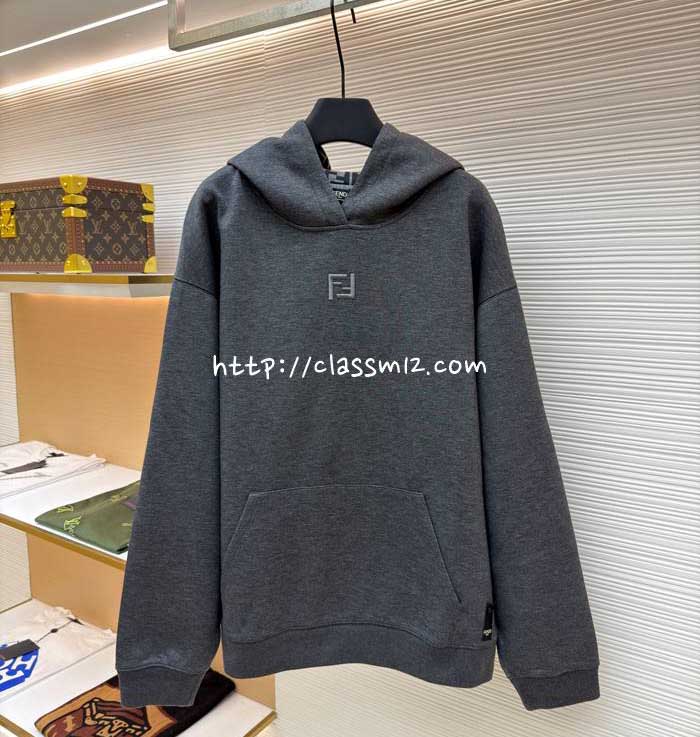 펜디 25 한정판 긴팔 후드 티셔츠 A13376