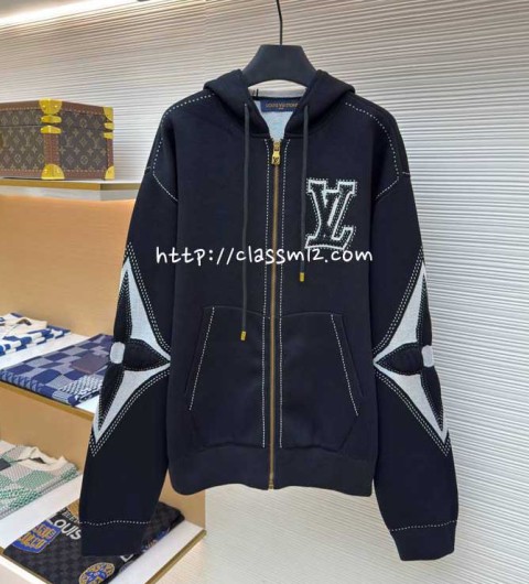 루이비통 25 한정판 남여공용 긴팔 후드 자켓 A13380