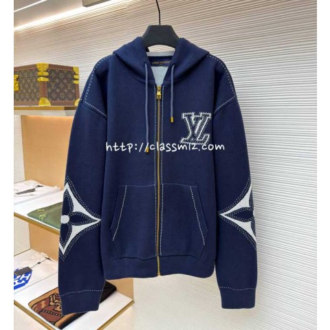 루이비통 25 한정판 남여공용 긴팔 후드 자켓 A13381