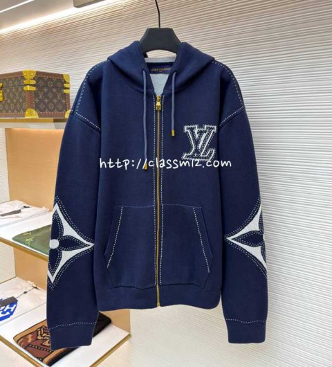 루이비통 25 한정판 남여공용 긴팔 후드 자켓 A13381