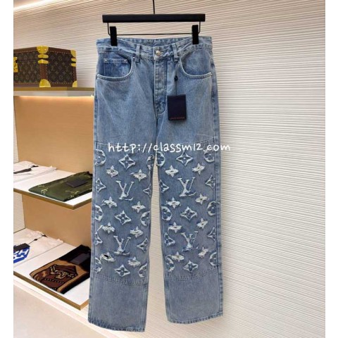 루이비통 25 한정판 청바지 긴바지 A13383