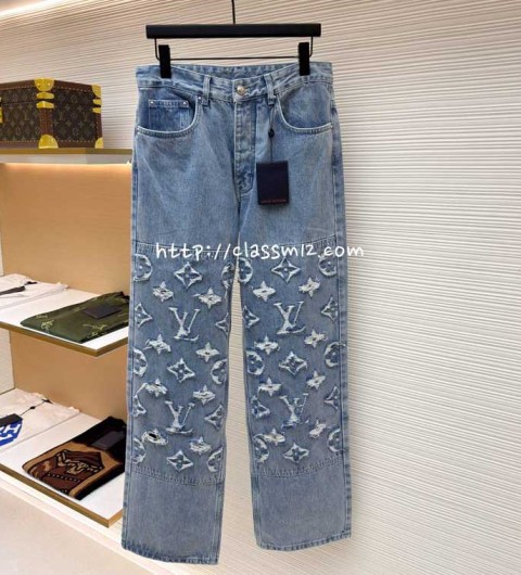 루이비통 25 한정판 청바지 긴바지 A13383