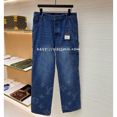 루이비통 25 한정판 청바지 긴바지 A13385