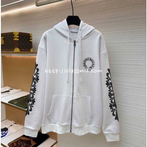 크롬하츠 25 한정판 남여공용 긴팔 후드 자켓 A13394