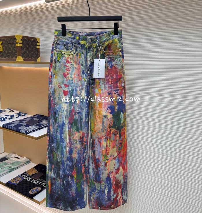 아크네 25 한정판 청바지 긴바지 A13397