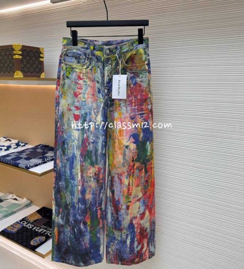 아크네 25 한정판 청바지 긴바지 A13397