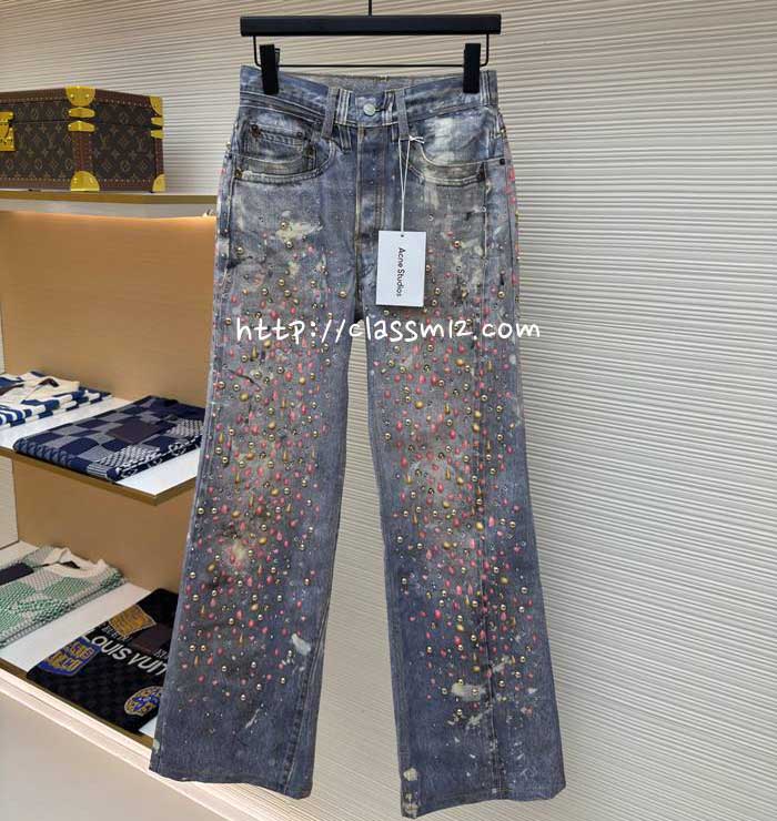 아크네 25 한정판 청바지 긴바지 A13400